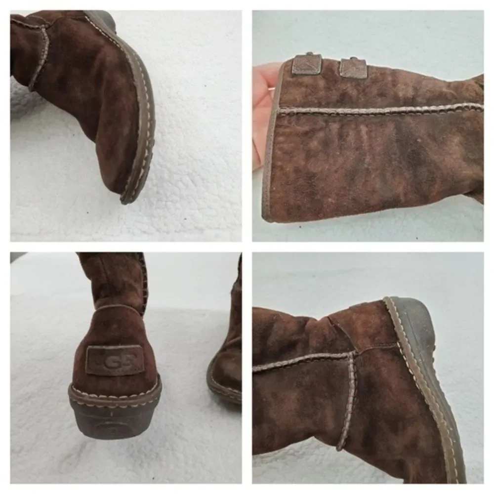 UGG Boots 5 Haywell Brown Suede Leather‎ Winter She